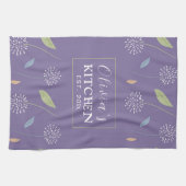 Gepersonaliseerde Charming Floral Wallpaper Theedoek (Horizontaal)