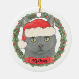 Gepersonaliseerde Chartreux Chartreuse Cat Keramisch Ornament