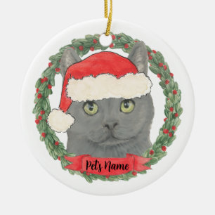 Gepersonaliseerde Chartreux Chartreuse Cat Keramisch Ornament