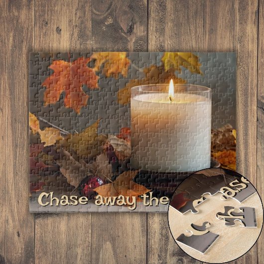 Gepersonaliseerde Chase Away de sombere herfst-the Legpuzzel