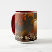 Gepersonaliseerde Chase Away de sombere herfst-the Mok (Voorkant links)
