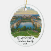 Gepersonaliseerde Chattanooga Ornament, Tennessee Keramisch Ornament (Links)