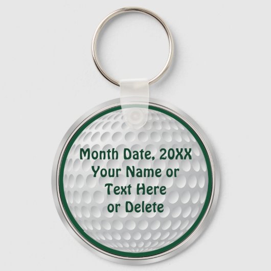 Gepersonaliseerde Cheap Golf Gifts Sleutelhanger (Voorkant)