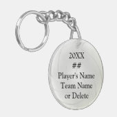 Gepersonaliseerde Cheap Volleyball Senior Night Gi Sleutelhanger (Voorkant Links)