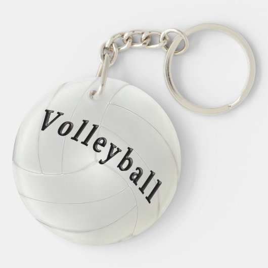 Gepersonaliseerde Cheap Volleyball Senior Night Gi Sleutelhanger (Achterkant)
