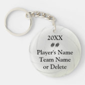 Gepersonaliseerde Cheap Volleyball Senior Night Gi Sleutelhanger (Voorkant)