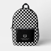 Gepersonaliseerde check patroon Medische arts Verp Bedrukte Rugzak (Voorkant)