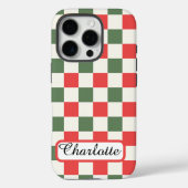 Gepersonaliseerde Checkerboard iPhone / iPad case (Achterkant)