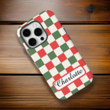 Gepersonaliseerde Checkerboard iPhone / iPad case