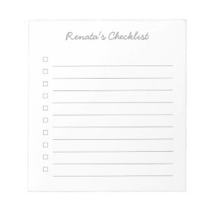 Gepersonaliseerde checklist - Notitieblok van 40 p
