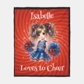 Gepersonaliseerde Cheer Blanket Fleece Deken (Voorkant)