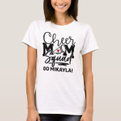 Gepersonaliseerde Cheer Mam Squad T-Shirt (Voorkant)