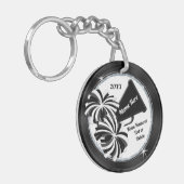 Gepersonaliseerde Cheerlead Gifts. 2 Sided Cheer Sleutelhanger (Voorkant Links)