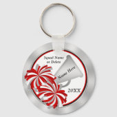 Gepersonaliseerde Cheerleader Gift-ideeën, rood en Sleutelhanger (Voorkant)