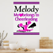 GEPERSONALISEERDE CHEERLEADING LOVE POSTER (Keuken)