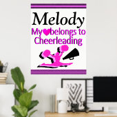 GEPERSONALISEERDE CHEERLEADING LOVE POSTER (Thuiskantoor)