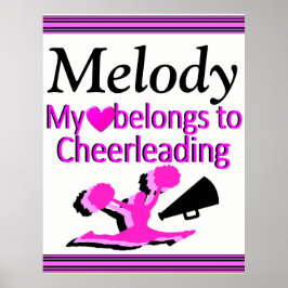 GEPERSONALISEERDE CHEERLEADING LOVE POSTER