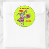 Gepersonaliseerde cheerleading Sticker (Tas)