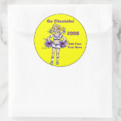 Gepersonaliseerde cheerleading Sticker 4 (Tas)