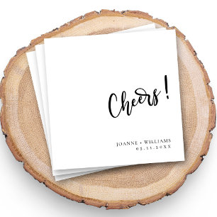 Gepersonaliseerde Cheers Trouwservetten Custom Dec Servet
