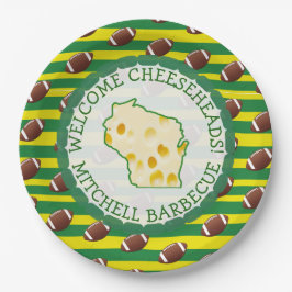 Gepersonaliseerde Cheese Head Paper Borden Papieren Bordje