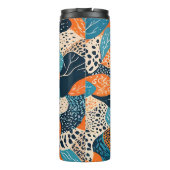 Gepersonaliseerde cheeta en Abstracte print Thermosbeker (Achterkant)