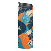 Gepersonaliseerde cheeta en Abstracte print Thermosbeker (Geroteerd rechts)