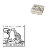 Gepersonaliseerde Cheetah Bookplate Rubberstempel (Gestempeld)