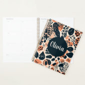 Gepersonaliseerde Cheetah Leopard Animal Print Planner (Display)
