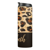 Gepersonaliseerde Cheetah Spots Thermal Tumbler Thermosbeker (Geroteerd rechts)