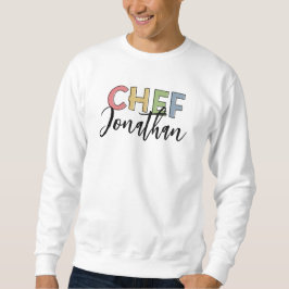 Gepersonaliseerde Chef Colorful Cook Gift Trui
