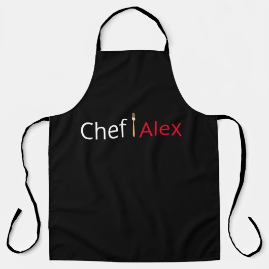 Gepersonaliseerde Chef Cooking Schort (Voorkant)