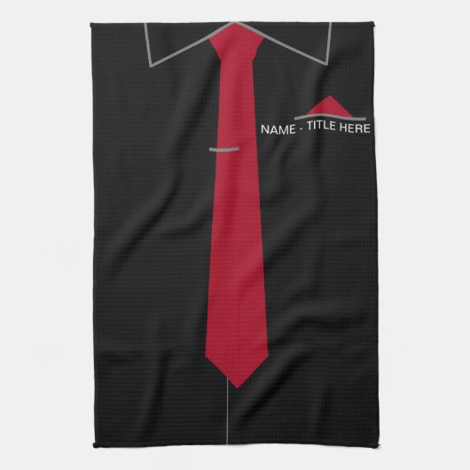 Gepersonaliseerde Chef Keuken Handdoek (Verticaal)