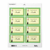 Gepersonaliseerde chef-kok groot label #2 (Full Sheet)