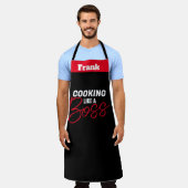 Gepersonaliseerde chef-kok naam Schorten, koken al Schort (Gedragen)