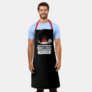 Gepersonaliseerde Chef Schort: Aangepaste Naam & V Schort