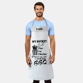 Gepersonaliseerde Chef's Bucket List Beer Lover BB Schort (Gedragen)