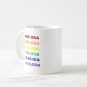 Gepersonaliseerde Chelsea-thema Sjabloon Koffiemok (Voorkant links)