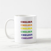 Gepersonaliseerde Chelsea-thema Sjabloon Koffiemok (Links)