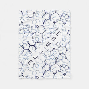 Gepersonaliseerde chemische symbolen Gift Fleece Deken
