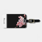 Gepersonaliseerde Cherry Blossom Bagagelabel (Voorkant horizontaal)