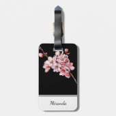 Gepersonaliseerde Cherry Blossom Bagagelabel (Achterkant verticaal)