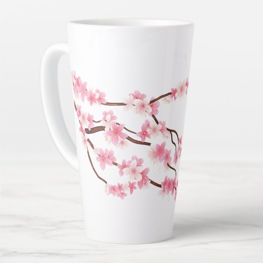 Gepersonaliseerde Cherry Blossom Mok *Bloem (Linkerhoek)