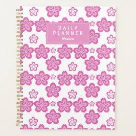 Gepersonaliseerde Cherry Blossom Roze Bloem Esthet Planner