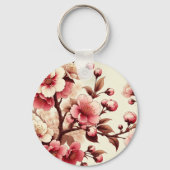 Gepersonaliseerde Cherry Blossom Sleutelhanger (Achterkant)
