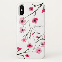 Gepersonaliseerde Cherry Blossom waterverf