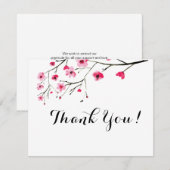 Gepersonaliseerde Cherry Blossom waterverf - Harte Kaart (Voorkant / Achterkant)