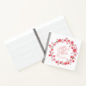 Gepersonaliseerde Cherry Blossom Wreath | Guestboo Notitieboek (Binnen)
