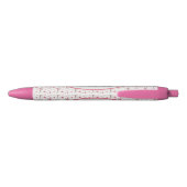 Gepersonaliseerde Cherry Blossom Zwarte Inkt Pen (Achterkant)