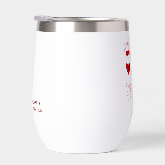 Gepersonaliseerde Cherry Bow vrijgezellenfeest (Rechts)